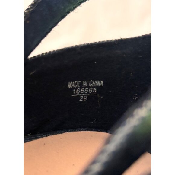 Christian Siriano Denim Espadrille Wedge Sandals Adjustable Ankle Strap Size 9.5 - Picture 7 of 11